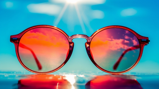 サングラスと太陽